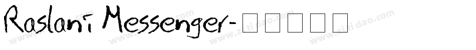 Raslani Messenger字体转换